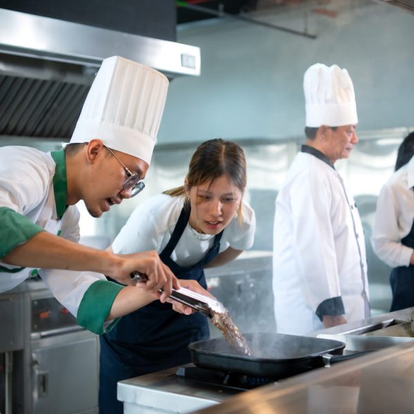 Professional chef who specializes in fine meats The steak that is served to the customer is unquestionably delicious.